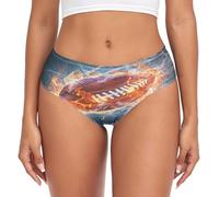 sawoinoa Art Football Américain Rugby Culotte Femme Doux Slip Sexy sous-Vêtements Hipster Elasticité Bikini Culottes Stretch Panties