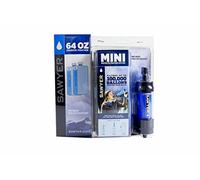 Sawyer Mini Lot de 3 filtres à Eau avec Poches à Eau 3 x 1 l ou 2 x 2 l, 1 x 1 l, Sawyer Mini Blau (2 x 2l)