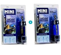 Sawyer Mini PointONE - Filtre d'eau pour randonnée - set de 2 (Noir & Bleu)