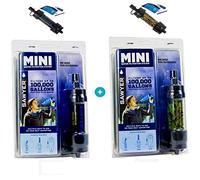 Sawyer Mini PointONE - Filtre d'eau pour randonnée - Set de 2 (Noir & Camouflage)