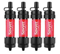 Sawyer Produits SP1204 Mini système de filtration d'eau, filtre et piston de nettoyage uniquement, lot de 4, rouge