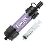 Sawyer Products SP350 Mini système de filtration d'eau, filtre et piston de nettoyage uniquement, simple, violet