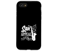 Sax Appeal Saxophone Saxophoniste Notes de Musique Coque pour iPhone SE (2020) / 7/8