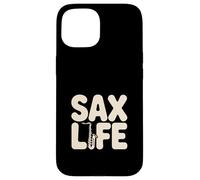 Sax Life Cool Saxophone Jazz Musician Vibes Coque pour iPhone 15