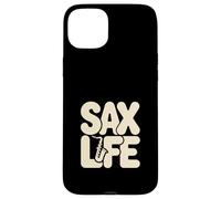Sax Life Cool Saxophone Jazz Musician Vibes Coque pour iPhone 15 Plus
