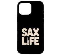 Sax Life Cool Saxophone Jazz Musician Vibes Coque pour iPhone 16 Pro Max