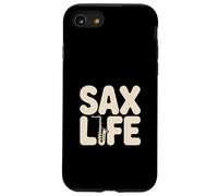Sax Life Cool Saxophone Jazz Musician Vibes Coque pour iPhone SE (2020) / 7/8