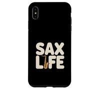 Sax Life Cool Saxophone Jazz Musician Vibes Coque pour iPhone XS Max
