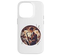Sax Player Jazz Musicien Saxophoniste Notes de Musique Saxophone Coque pour iPhone 14 Pro
