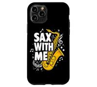 Sax with me Saxophone Brass Band Jazz Saxophoniste Saxophone Coque pour iPhone 11 Pro