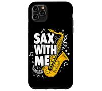 Sax with me Saxophone Brass Band Jazz Saxophoniste Saxophone Coque pour iPhone 11 Pro Max