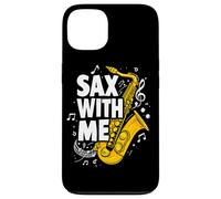 Sax with me Saxophone Brass Band Jazz Saxophoniste Saxophone Coque pour iPhone 13