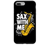 Sax with me Saxophone Brass Band Jazz Saxophoniste Saxophone Coque pour iPhone 7 Plus/8 Plus