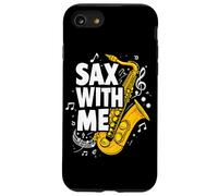 Sax with me Saxophone Brass Band Jazz Saxophoniste Saxophone Coque pour iPhone SE (2020) / 7 / 8