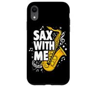 Sax with me Saxophone Brass Band Jazz Saxophoniste Saxophone Coque pour iPhone XR