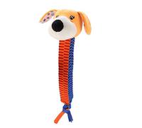 SAXOJONON DIG DENTES Nettoyage Toy, for Pet Dog Oxford Tissu mâtain, Migne Animals Head Mode (Chien Jaune)