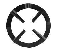 SAXOJONON Étagère ronde en fer inoxydable pour cafetière Moka noire, Support de brûleur de poêle, outils de cuisine