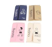 SAXOJONON Petits carnets de notes à spirale, 4 pièces, avec poche, reliés sur le dessus, pour journaux de voyage, Scrapbooking quotidien