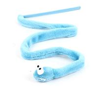 SAXOJONON pour Le Jouet de Chat, pour Le Teaser de Forme de Serpent, Jeu de Chaton interactif drôle, variété de Trois Couleurs, pour Animaux de Compagnie Durable, Jouet (Bleu)