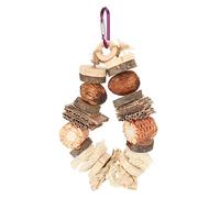 SAXOJONON pour Oiseau Jouet à mâcher pour perroquets, Bec de meulage, résistant aux Morsure, soulagement de l'ennui, Cage Jouet avec Crochet pour Cockatiels, tourtereaux,