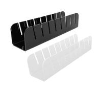 SAXOJONON Support de Casquette de Baseball, Ensemble de 2 pièces, Organisateur de Chapeau Multifonctionnel en Acrylique pour la Maison et Les magasins (Transparent et Noir)