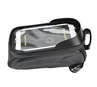 SAXOJONON Support de téléphone pour vélo, matériau EVA de haute qualité, fermeture éclair étanche, bandes réfléchissantes, prise casque, pare-soleil pour une vue claire, universel