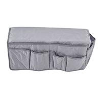 SAXOJONON Support pour télécommande de canapé, Conception de Poche, Anti-poussière, étanche, Disposition raisonnable, organisateurs d'accoudoirs de canapé (Grise)