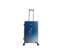 Saxoline Blue Elite Trunk Valise de Voyage/Bagage/Trolley 65 cm (Medium) 8 Roues Bleu