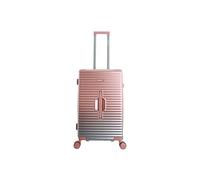 Saxoline Blue Elite Trunk Valise de Voyage/Bagage/Trolley 65 cm (Medium) 8 Roues Rose