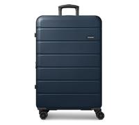 Saxoline Miami 4 roues Valise cabine L 75 cm avec soufflet d'extension bleu