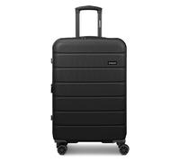 SAXOLINE Lot de 2 valises pour homme et femme - Chariots de voyage 50 x 31 x 76 cm en matériau ABS de qualité supérieure résistant aux chocs - Extensible et poignée télescopique - Série Miami, Noir