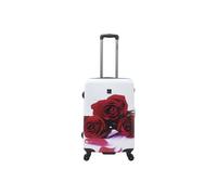 Saxoline Red Rose 67 cm Moyenne Valise de voyage 8 Roues Imprimé