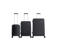 SAXOLINE Twist Set de Valise/Bagage/Trolley 54/67/76 cm (S/M/L) 8 Roues Noir