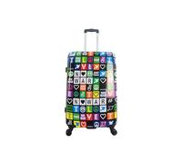 SAXOLINE Valise de voyage - Grande taille - Extensible - Collection No War - Dimensions : 77,5 x 49 x 29 cm - Capacité : 95 L - Poids : 4,3 kg, multicolore, Grande valise