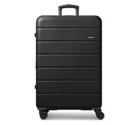 SAXOLINE Lot de 3 valises pour homme et femme - Chariots de voyage 50 x 31 x 76 cm en matériau ABS de qualité supérieure résistant aux chocs - Extensible et poignée télescopique - Série Miami, Noir