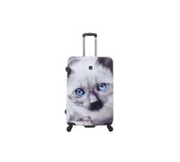 Saxoline White Cat 78 cm Grande Valise de voyage 8 Roues Imprimé