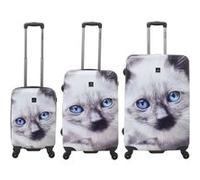 Saxoline White Cat Set de Valise 54/67/78 cm 8 Roues Imprimé G