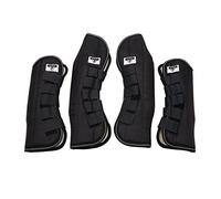 Saxon Bottes de transport pour cheval Cob Noir Lot de 4