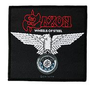 Saxon Écusson thermocollant Wheels Of Steel - Tissé et sous licence