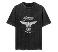 Saxon Estd 1979 Vintage Washed Tee Unisex Short Sleeve Size XL