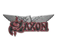Saxon Logo & Eagle Unisexe Pin's multicolore Alliage Zinc