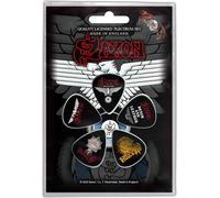 Saxon - Médiator "Wheels Of Steel" 5er-Pack RO8850 (Taille unique) (Coloré)