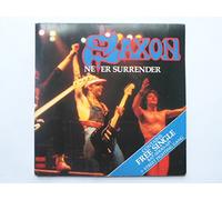 Saxon - Saxon Never Surrender 2x7" Carrere CAR204F VG/EX 1981 picture sleeve, double single