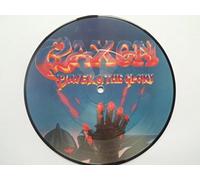 Saxon - Saxon Power And The Glory 7"PD Carrere SAXONP1 EX 1983 7" picture disc in pvc sleeve