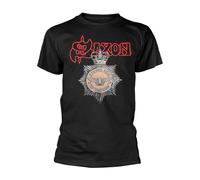 SAXON - STRONG ARM OF THE LAW BLACK T-Shirt Small