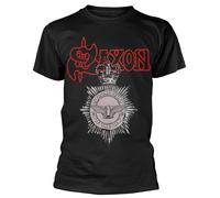 Saxon 'Strong Arm Of The Law' (Noir) T-Shirt (Back Print) - NOUVEAU ET OFFICIEL
