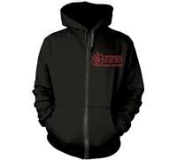 Saxon - "Strong Arm Of The Law" Sweat à capuche Zip intégral pour homme/femme Unie PH1658 (M) (Noir)