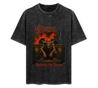 Saxon Unleash The Beast Men's T-Shirt Unisex Black Men Tees XL