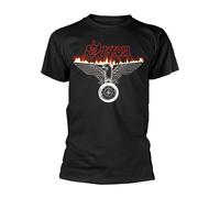 Saxon T-shirt Wheels of Steel Plastichead Noir Taille M