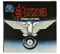 Saxon 'Wheels of Steel' Limited Edition Swirl LP Vinyle - Nouveau et Scellé